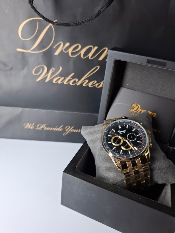 ساعت مردانه برند دریم با جعبه و پاکت دفترچه دریم