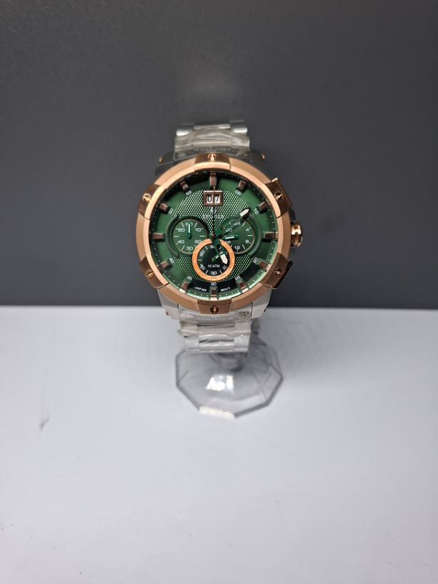 ساعت مردانه برند شوپیر کرنوگراف صفحه سبز