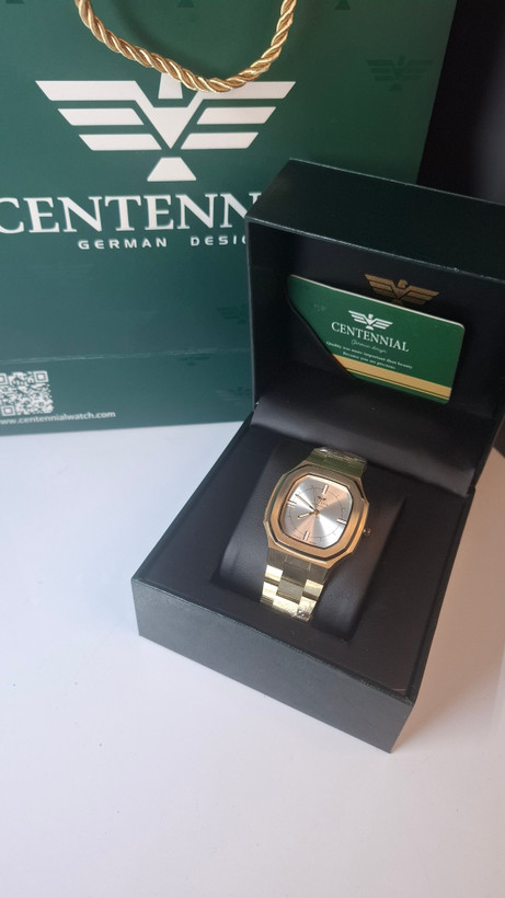 ساعت مردانه برند سنتینیال با جعبه و پاکت دفترچه سنتینیال