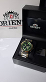 ساعت مردانه برند اورینت با جعبه و پاکت دفترچه اورینت