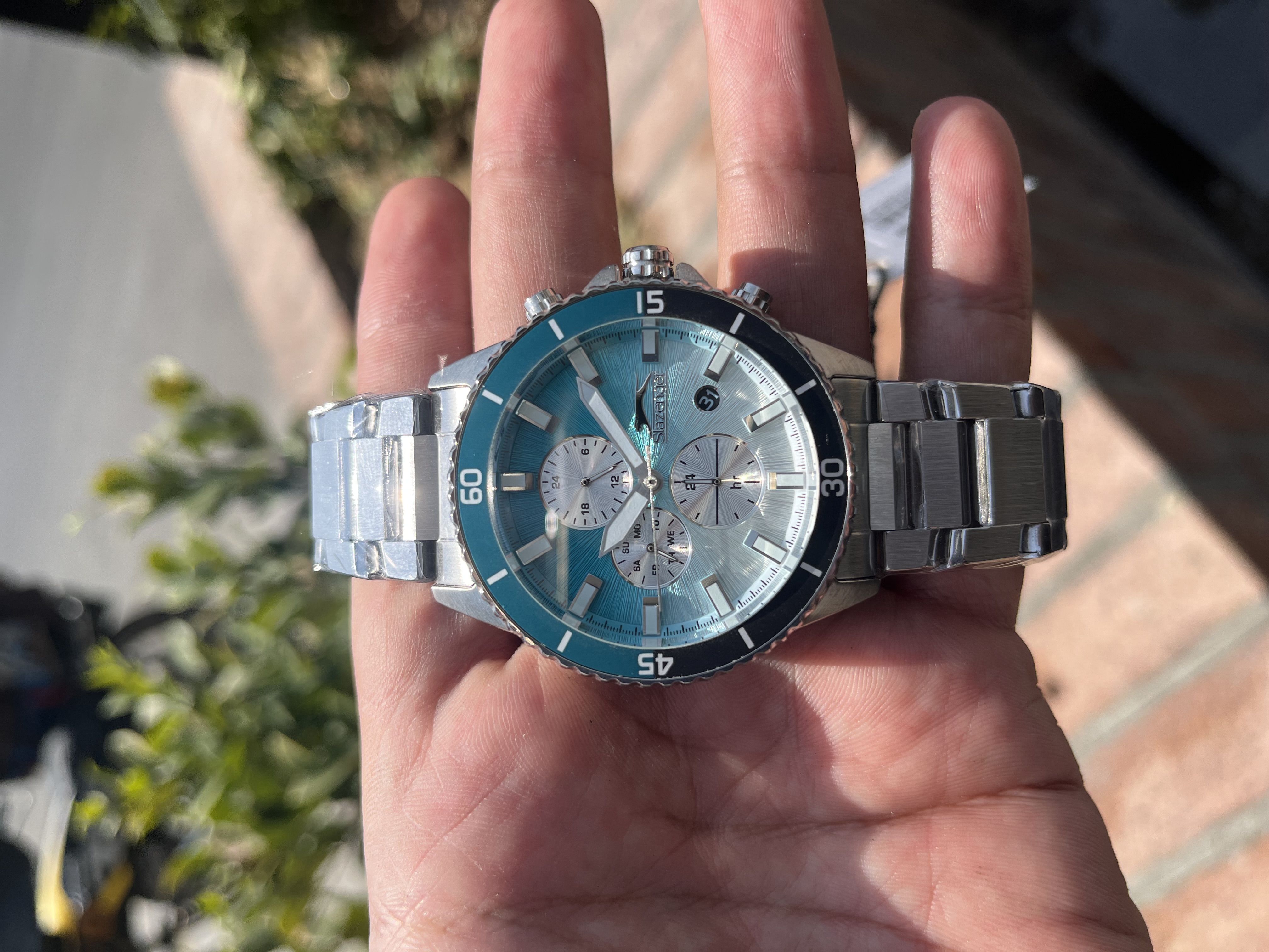 ساعت مردانه اسلازنجر صفحه آبی