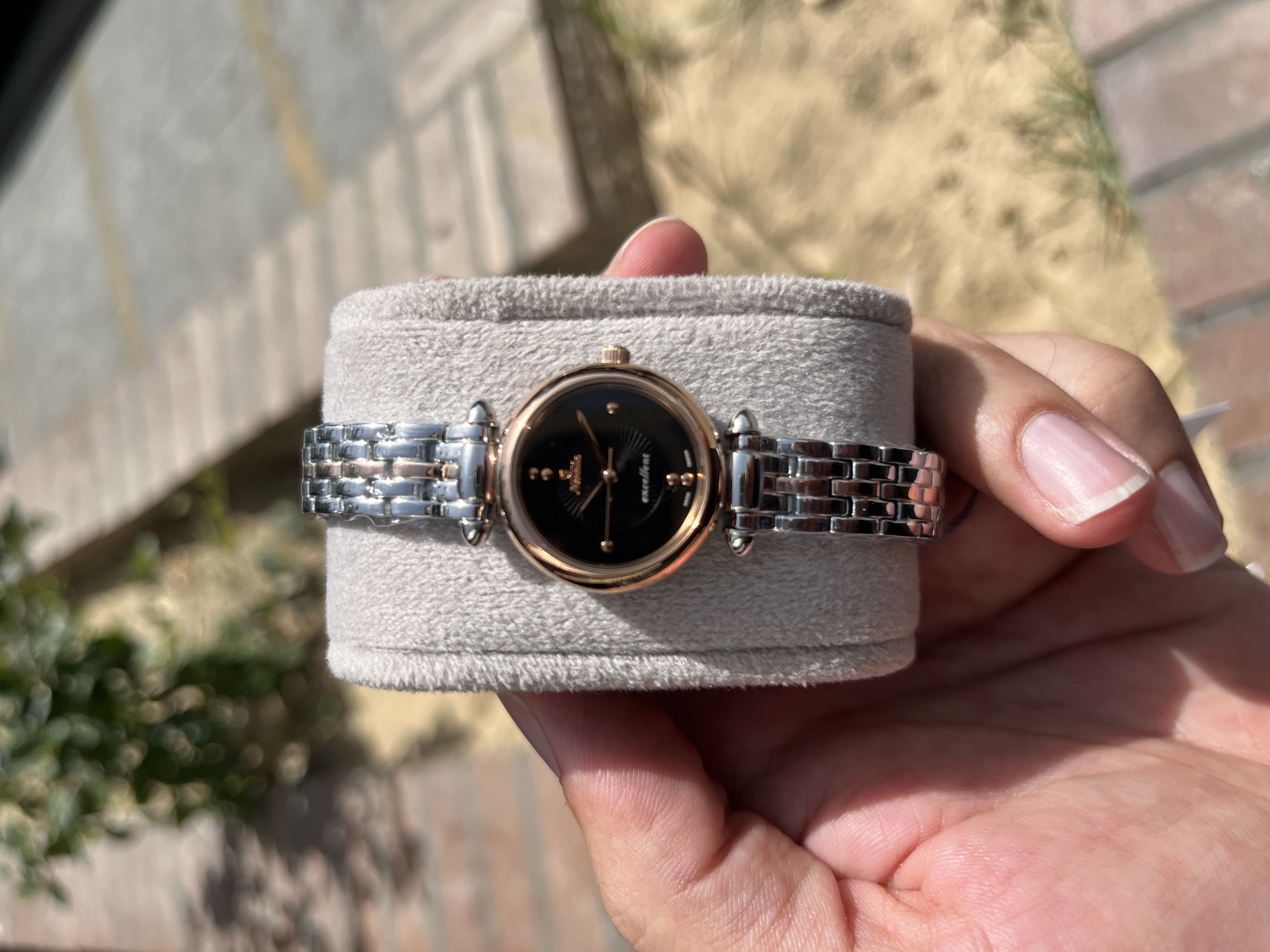 ساعت زنانه نوادا اصلی دورنگ رزگلد