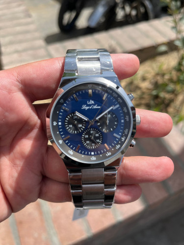 ساعت مردانه برند ال دی ای صفحه سرمه ای سه موتوره