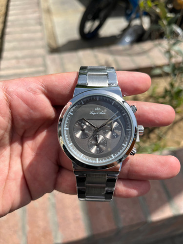 ساعت مردانه طوسی ال د ای سه موتوره