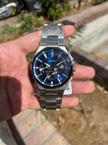 ساعت مردانه بستدون سه موتوره صفحه سرمه ای